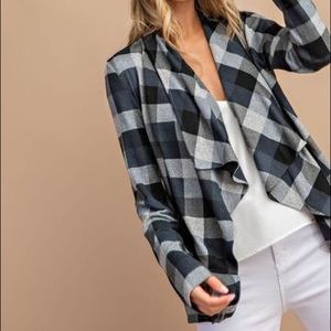 Plaid cardigan